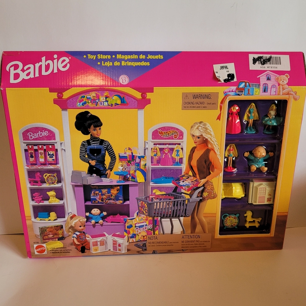Barbie Toy Store Doll Playset New In Box Mattel Dolls 1990s Shopping Set